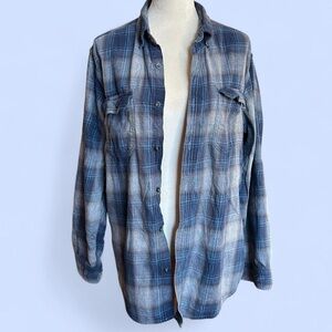 George Men's Navy Plaid Shirt
